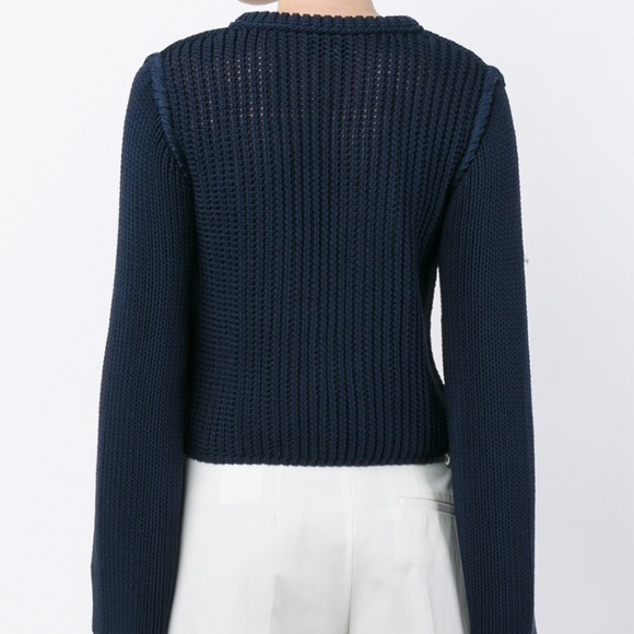 3.1Phillip Lim Open Stitch Crop Sweater size S NWT - Picture 2 of 6